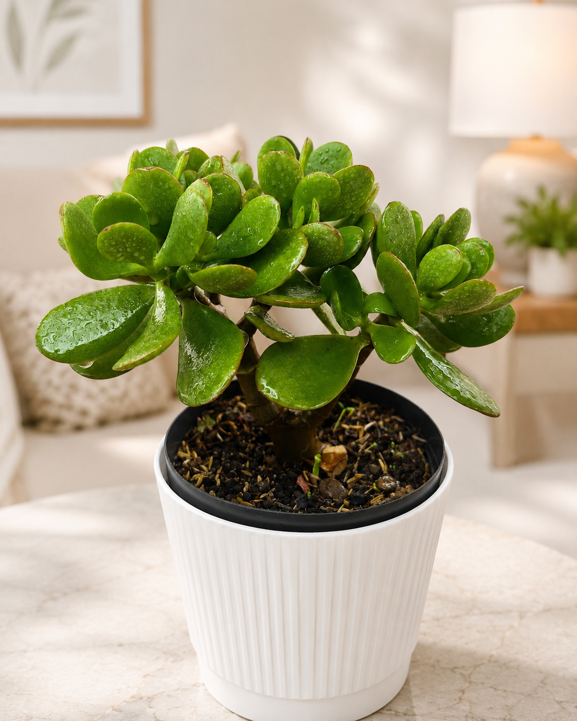 Jade Macho Punta Roja | Planta Suculenta de Interior