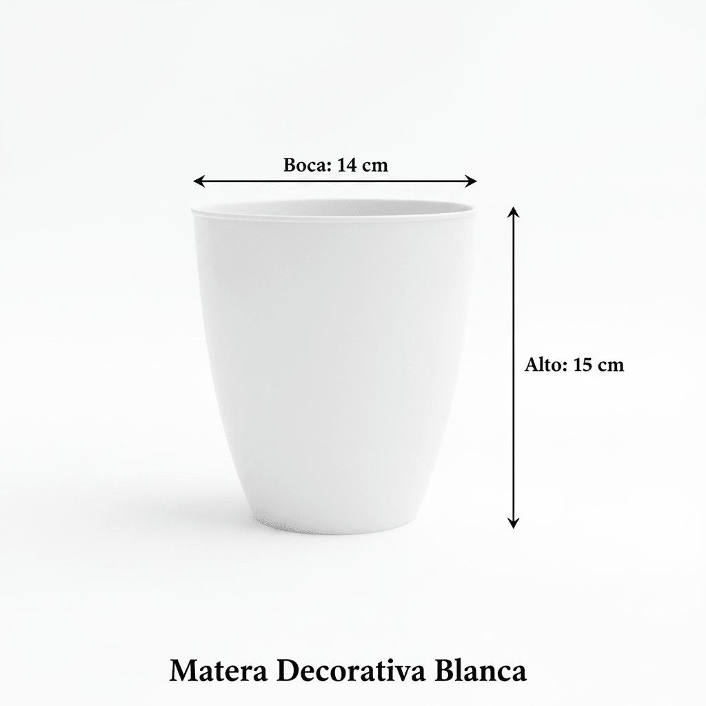 Anturio Chocolate Negro + Matera Decorativa Blanca - Vivero Selva Verde