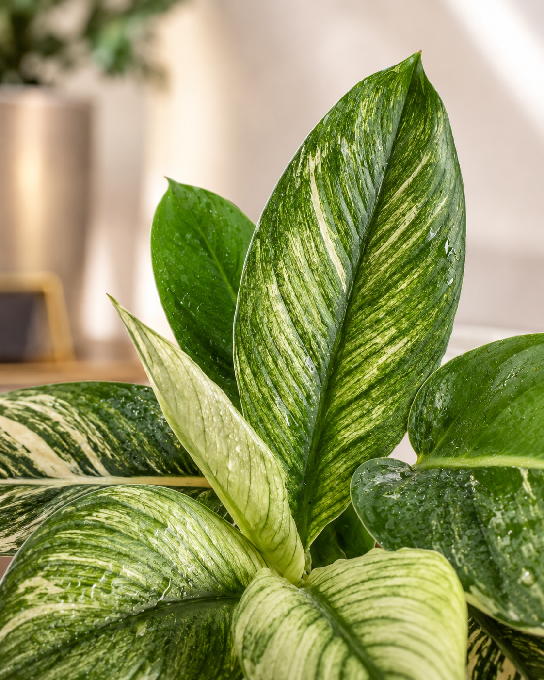 Garza Sensación Variegada de Interior | Planta Decorativa Premium