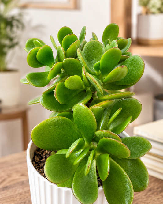 Jade Macho Punta Roja | Planta Suculenta de Interior
