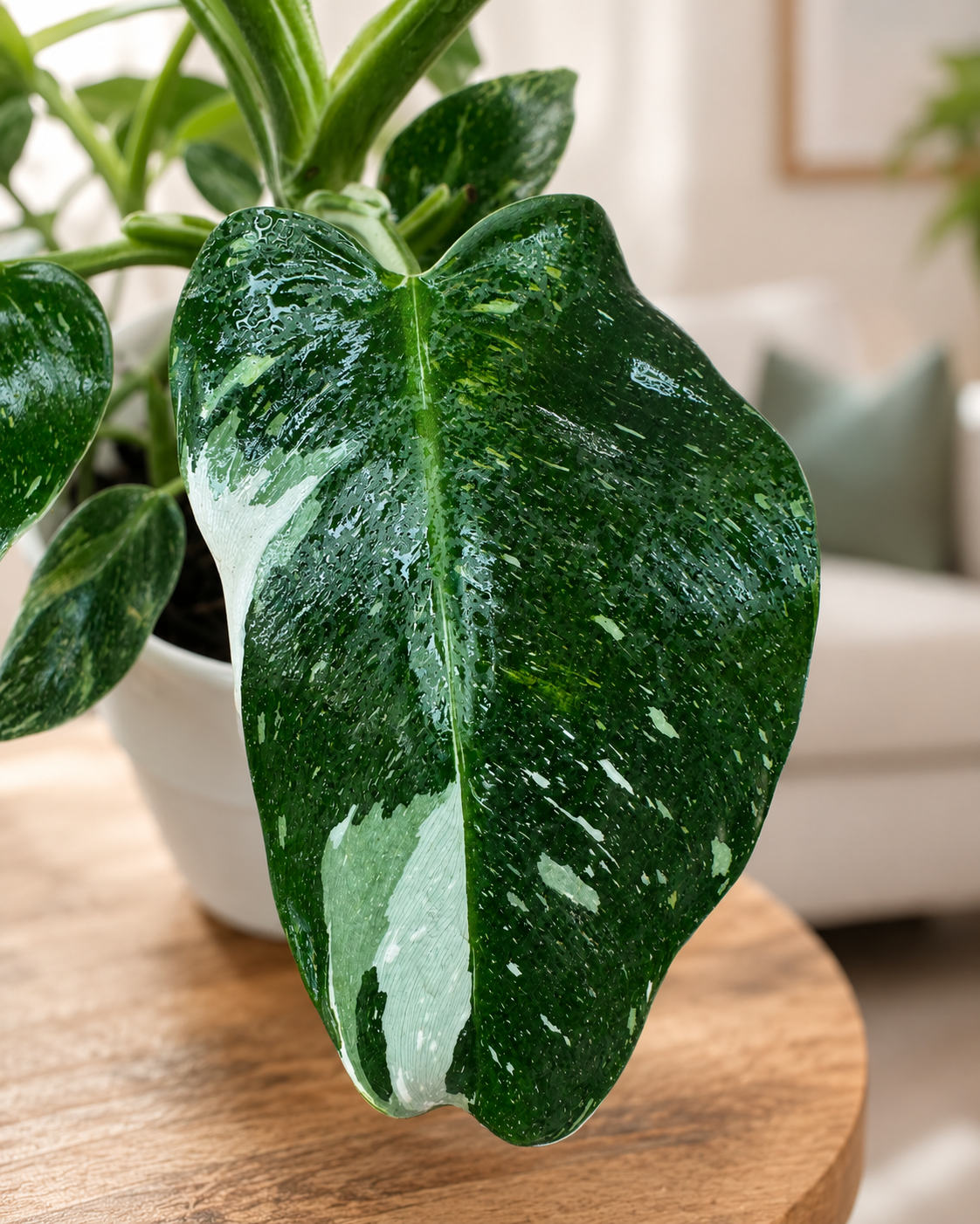 Filodendro White Princess de Interior | Planta Variegada Premium