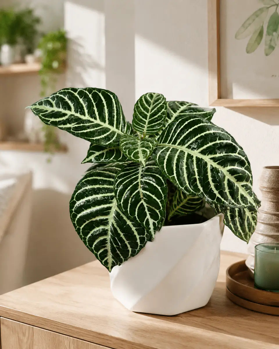 Planta Zebra Aphelandra de Interior | Planta Decorativa para Hogar - Vivero Selva Verde